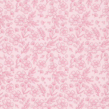Sweet Pink C17411-BLUSH Floral Blush by My Mind's Eye for Riley Blake Designs