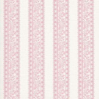 Sweet Pink C17413-CREAM Floral Stripes Cream by My Mind's Eye for Riley Blake Designs