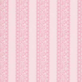 Sweet Pink C17413-BLUSH Floral Stripes Blush by My Mind's Eye for Riley Blake Designs