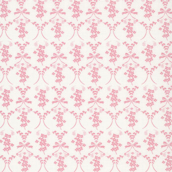 Sweet Pink C17412-CREAM Flowers & Bows Cream by My Mind's Eye for Riley Blake Designs