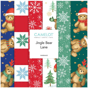 Jingle Bear Lane  Yardage by Sharon Lee for Camelot Fabrics