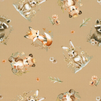 Sagebrush Babies 55250201-02 Sagebrush Babies Toss by Ramona Murdock for Camelot Fabrics
