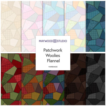 Patchwork Woolies Flannel  Yardage by Bonnie Sullivan for Maywood Studio