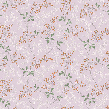 Courtland MAS11324-V Soft Violet Berries on Vine by Maywood Studio
