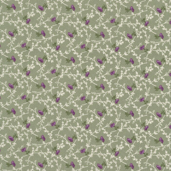 Courtland MAS11325-G Sage Green Little Twigs by Maywood Studio