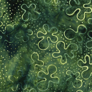 Wine Country 612606685 Stipples and Squiggles Green Pineneedle by Deb Tucker's Studio 180 Design for Island Batik