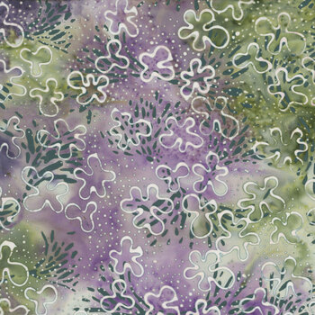 Wine Country 612606850 Stipples and Squiggles Multi Purple Green Fluorite by Deb Tucker's Studio 180 Design for Island Batik