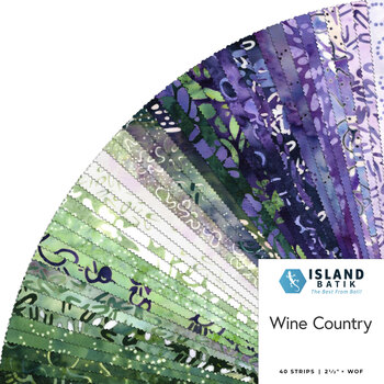 Wine Country  2.5" Strip Pack by Deb Tucker's Studio 180 Design for Island Batik