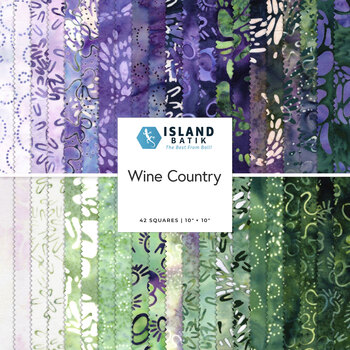 Wine Country  10" Stack by Deb Tucker's Studio 180 Design for Island Batik