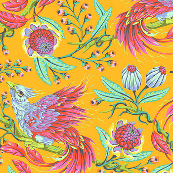 Legendary PWTP281.DANDELION Hot Wings - Dandelion by Tula Pink for FreeSpirit Fabrics