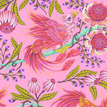 Legendary PWTP281.WILDORCHID Hot Wings - Wildorchid by Tula Pink for FreeSpirit Fabrics