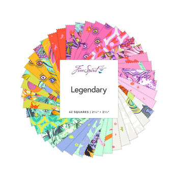 Legendary  Mini Charm Pack by Tula Pink for FreeSpirit Fabrics