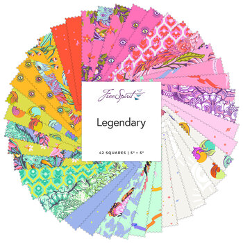 Legendary  5" Charm Pack by Tula Pink for FreeSpirit Fabrics