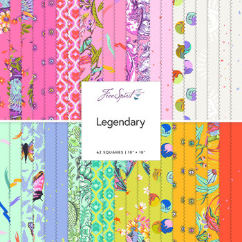 Legendary  10" Charm Pack by Tula Pink for FreeSpirit Fabrics
