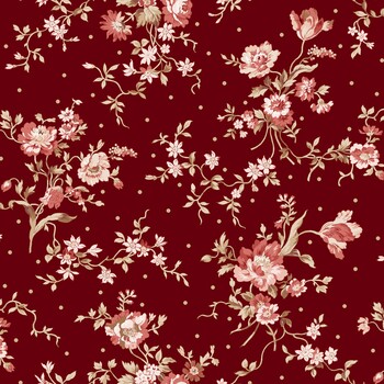 Madder Rose MAS11311-R Red Bouquets by Maywood Studio