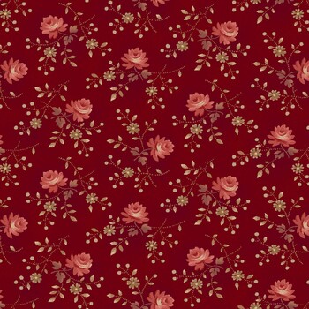 Madder Rose MAS11313-R Red Dusty Rose by Maywood Studio
