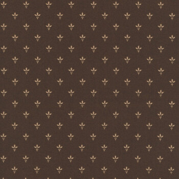 Madder Rose MAS11318-A Brown Fleur De Lis by Maywood Studio
