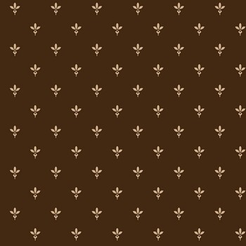 Madder Rose MAS11318-A Brown Fleur De Lis by Maywood Studio