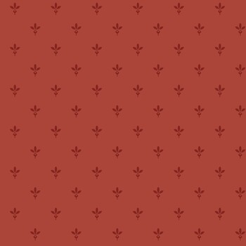 Madder Rose MAS11318-R Red Fleur De Lis by Maywood Studio