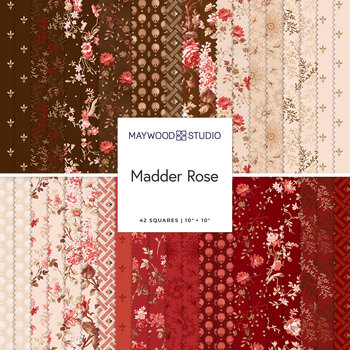 Madder Rose  10" Squares by Maywood Studio