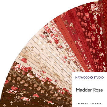 Madder Rose  2-1/2" Strips by Maywood Studio