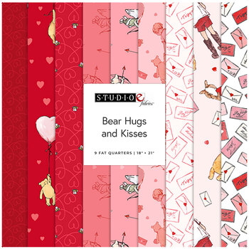 Bear Hugs and Kisses  Fat Quarter Bundle by W.A. Dodge for Studio E Fabrics