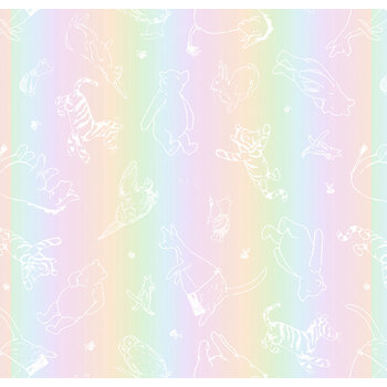 A Hundred Acre Spring 9593-56 Rainbow by W.A. Dodge for Studio E Fabrics