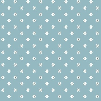 Cottontail Farm MAS11344-Q Aqua Daisy Dot by Kimberbell for Maywood Studio