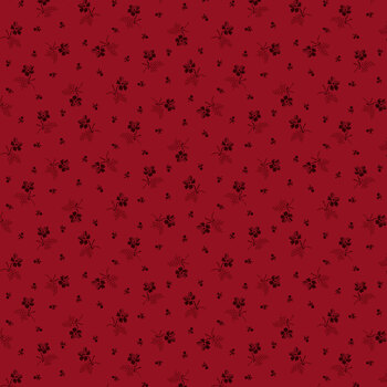 Ashby 3724-88 Red Wildflower Toss by Lisa Debee Schiller for Henry Glass Fabrics