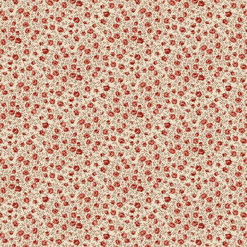 Ashby 3725-48 Cream Red Rose Bud Calico by Lisa Debee Schiller for Henry Glass Fabrics