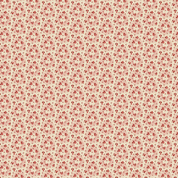 Ashby 3726-42 Cream Pink Sprigs and Wreaths by Lisa Debee Schiller for Henry Glass Fabrics