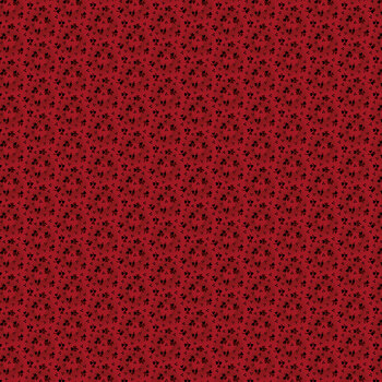 Ashby 3726-88 Red Sprigs and Wreaths by Lisa Debee Schiller for Henry Glass Fabrics