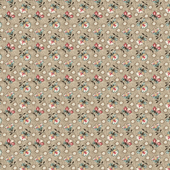Ashby 3728-36 Light Khaki  Lacey Blooms by Lisa Debee Schiller for Henry Glass Fabrics