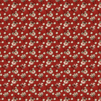 Ashby 3728-88 Red Lacey Blooms by Lisa Debee Schiller for Henry Glass Fabrics