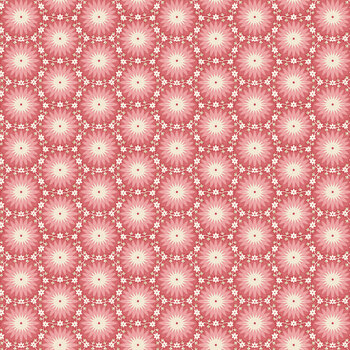 Ashby 3731-22 Pink Sunburst Floral by Lisa Debee Schiller for Henry Glass Fabrics
