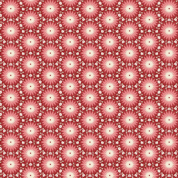 Ashby 3731-88 Light Red Sunburst Floral by Lisa Debee Schiller for Henry Glass Fabrics