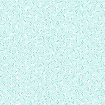 Bunnies & Baskets 3709-17 Sky Blue Eyelet Daisy by Color Principle for Henry Glass Fabrics