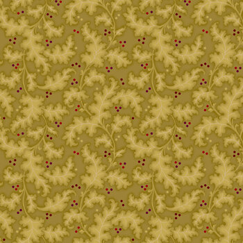 Scrap Basket Besties 2961-66 Pea Green Oak Vines by Kim Diehl for Henry Glass Fabrics
