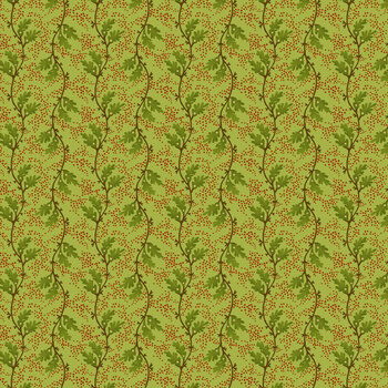 Scrap Basket Besties 2964-66 Kiwi Green Brambleberries by Kim Diehl for Henry Glass Fabrics