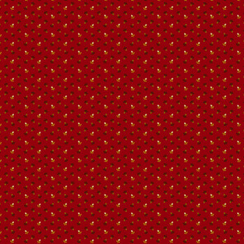Scrap Basket Besties 2978-88 Red Rosebuds by Kim Diehl for Henry Glass Fabrics
