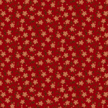 Scrap Basket Besties 2979-88 Red Clover Field by Kim Diehl for Henry Glass Fabrics