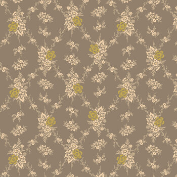 Scrap Basket Besties 2988-90 Gray Mist Vintage Wallpaper by Kim Diehl for Henry Glass Fabrics