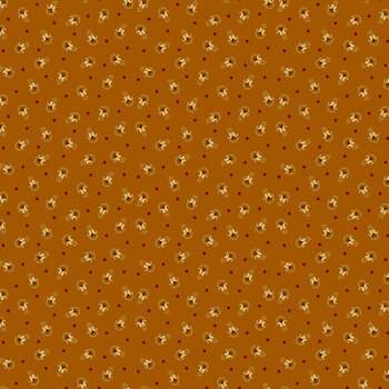 Scrap Basket Besties 2989-30 Orange Tiny Tulips by Kim Diehl for Henry Glass Fabrics