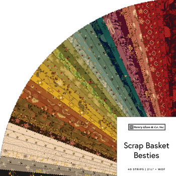 Scrap Basket Besties  2-1/2" Strips by Kim Diehl for Henry Glass Fabrics