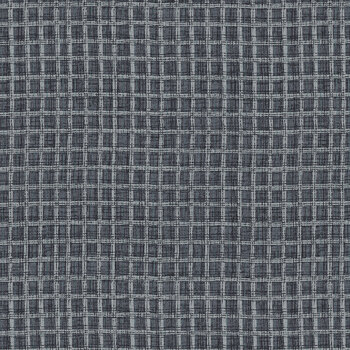 Return of the Blue Bird of Happiness 3750-77 Dk. Navy Window Pane Plaid by Janet Rae Nesbitt for Henry Glass Fabrics