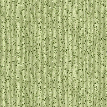 Winsome 17284-43 Leafy Twigs Moss by Nancy Halvorsen for Benartex