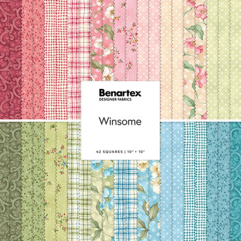Winsome  10" Squares by Nancy Halvorsen for Benartex