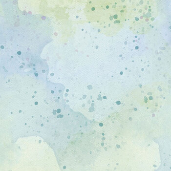 Rainbow in the Vale W110-032-787 Watercolor Texture Blue by Joy Hall for White Owl Textiles