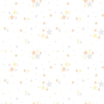 Woodland Lullaby W190-008-149 Stars White by Lisa Perry for White Owl Textiles