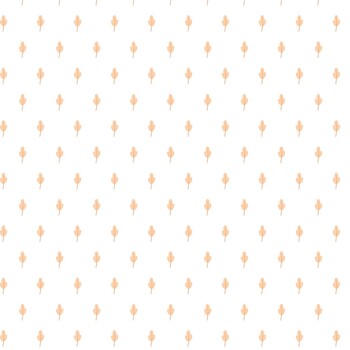 Woodland Lullaby W190-009-144 Leaves Peach by Lisa Perry for White Owl Textiles